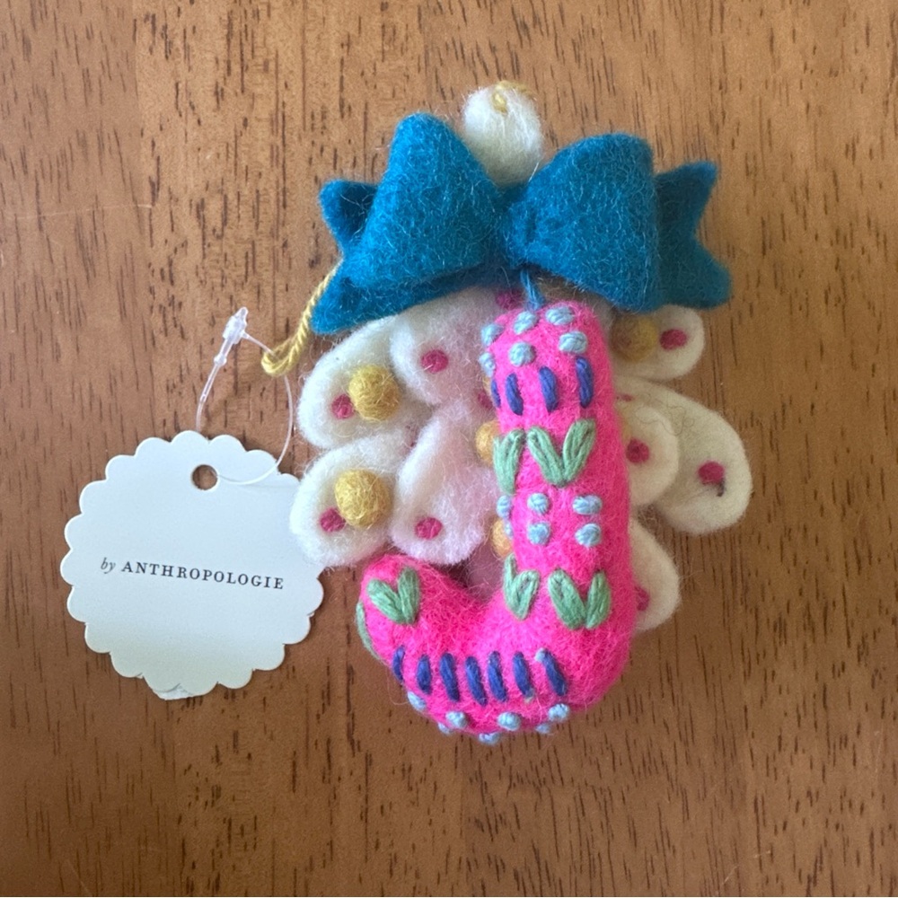 Anthro Deck The Halls Monogram Ornaments